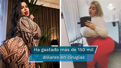 culo mas grande del mundo|Natasha Crown busca tener el trasero más grande del mundo